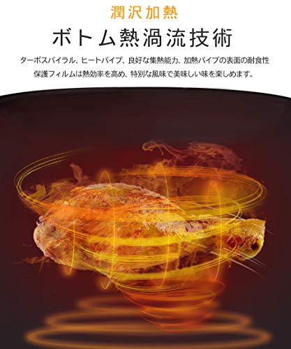 ONLIFE ノンフライヤースリムEX_G大容量4L 急速空気循環システム LFR-807G の商品画像 7