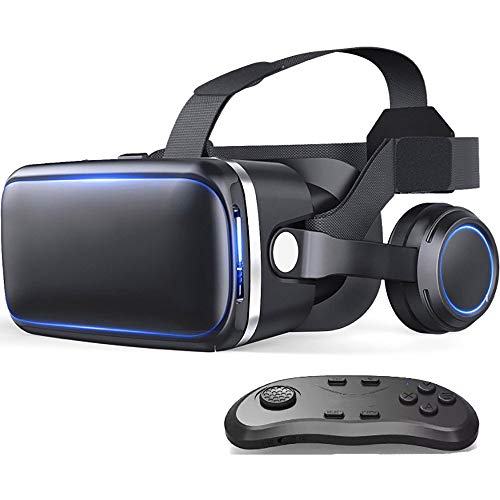 LNLN Casco De Auriculares VR 6.0 GeneracióN, Gafas 3D Auriculares De Realidad Virtual para TeléFonos Inteligentes con TeléFono Inteligente, Gafas Binoculares De Videojuegos,C Cover