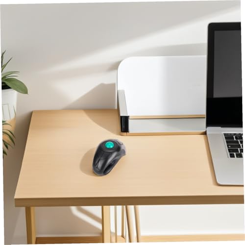 Ratón inalámbrico Lurrose con trackball multifuncional y diseño ergonómico para laptop blanco 7