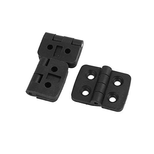 Aexit 40mm x 30mm̉Ƃ̃hÂ߂̃vX`bN܂ݎ̒ԍ3pcs(40mm x 30mm plastique noir Charniere pliable 3pcs pour la porte accueil