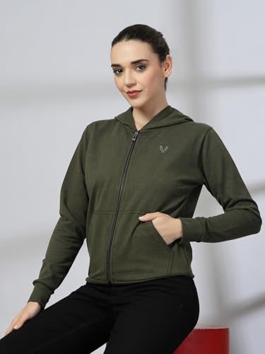 Image of UZARUS Women's Cotton Anthra Sweatshirt Hoodie