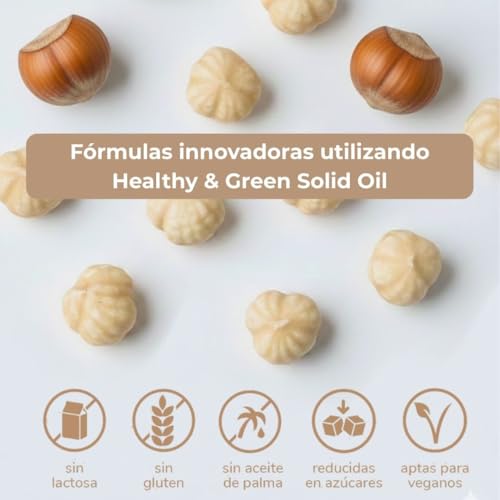 Miniatura 3 de Borges Professional - Crema De Avellana Blanca Nutentic 13 1kg Sin Gluten, Sin Lactosa, Vegana, Baja En Azúcares, Sin Aceites Tropicales Para Repostería Y Heladería