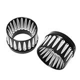 Motorcycle 4.4' Slip On Exhaust Mufflers Tips End Caps for HarleyTouring for King for FLHR 1995-2023 Be...