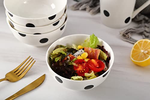 Loymokinar Black And White Dishes, 16-Piece Modern Porcelain Dish Set, Includes Dinner And Dessert Plates, Bowls, And Mugs, Perfect For Housewarming, Wedding, And Parent’s Day Gifts #TOP7