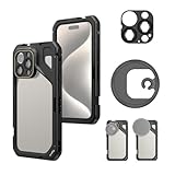 SmallRig for iPhone 15 Pro Phone Cage with 67mm Filter Adapter, Upgraded Quick Release Design Phone Video Rig Cage for Videography/Video Recording/YouTube/Live Streaming/Vlog - 4396B