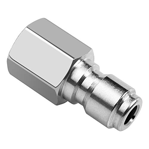 Excelfu Npt 3/8 Inch Stainless Steel Male And Female Quick Connector Kit Pressure Washer Adapter Set And 1 Pieces Npt 3/8 Inch Pressure Washers Stainless Steel Quick Connector Plug Male Nipple #TOP3