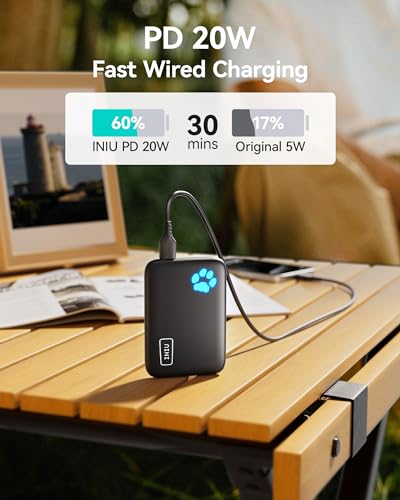 Iniu BI-B43 For Magsafe Portable Charger, Small 10000Mah 20W Pd Magnetic Power Bank, Usb C In&Out Wireless Battery Pack Phone Charger thumb #6