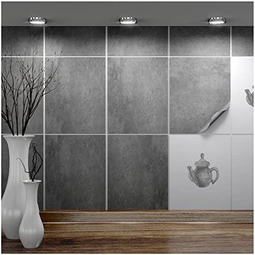 FoLIESEN Fliesenaufkleber einzeln 20x25 cm - Probe-Muster, Testmuster, Farbmuster - Fliesen-Folie selbstklebend - 1 Klebefliese zum Ausprobieren, .:Dekor Beton FoLIESEN Fliesenaufkleber einzeln 20x25 cm - Probe-Muster, Testmuster, Farbmuster - Fliesen-Folie selbstklebend - 1 Klebefliese zum Ausprobieren, .:Dekor Beton