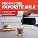 Instant Pot Milk Frother, 4-in-1 Electric Milk Steamer, 10oz/295ml Automatic Hot and Cold Foam Maker and Milk Warmer for Latte, Cappuccinos, Macchiato, From the Makers of Instant 500W, Black