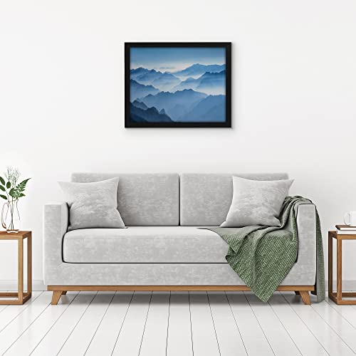 Americanflat 17x22 Picture Frame with Polished Plexiglass - Black Picture Frame - Wide Photo Frames Made of Engineered Wood for Vertical or Horizontal Wall Display - Epic Collection - Black