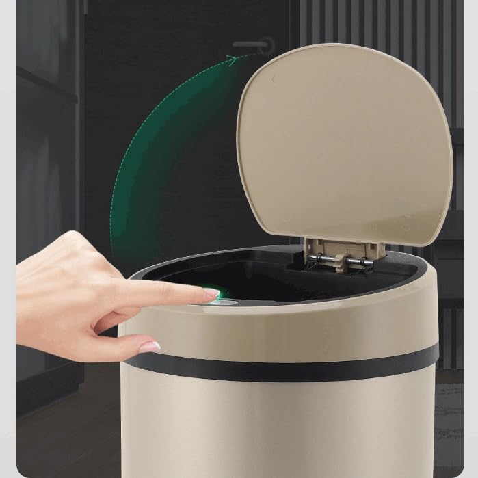Cubo de basura inteligente con sensor para baño e inodoro en formato vertical de 44.5cm 6