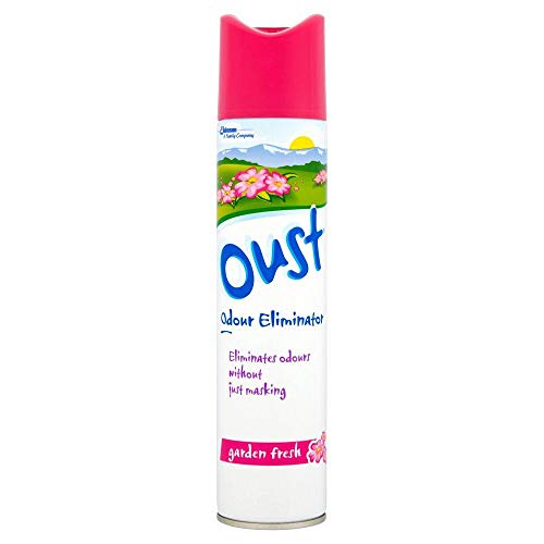 Oust Odour Eliminator Garden Fresh Scent Aerosol 300ml Case of 8