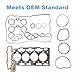 VANJING Engine Head Gasket Set with Bolts Compatible with Mini Cooper R56 Hatchback 2007-2008, Mini Cooper R55 R56 2009-2012 1.6L L4 DOHC Turbo Replacement for 9815416 ES72451 HS26453PT