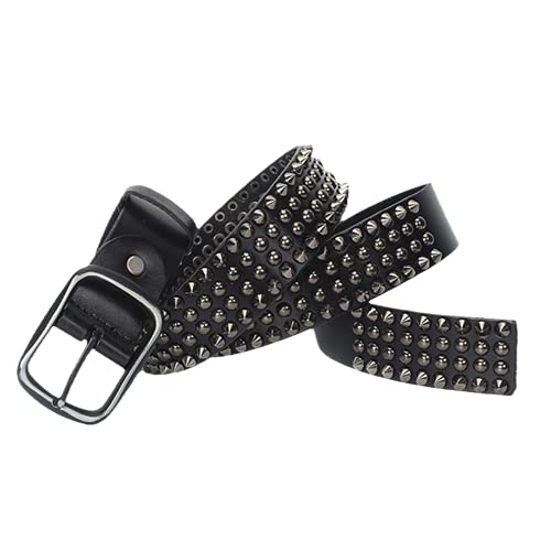 Cinturón de cuero para hombre RBUDSPOLF con remache en cono 115cm 8