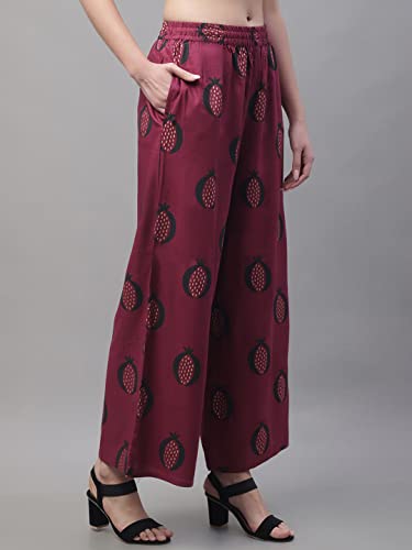 Image of Pistaa's Women's Regular Fit High Rise Palazzo