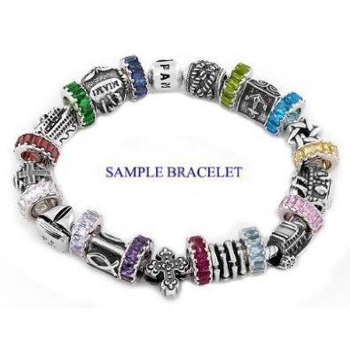 Sterling Silver Oxidized New York Nyc Big Apple Dangle Bead Charm #TOP4