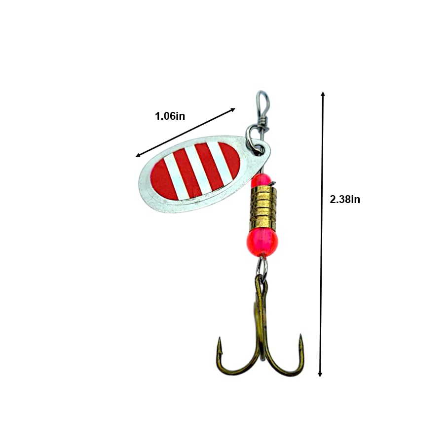 Yakima Bait Wordens Original Rooster Tail Spinner Lure, Rainbow Fry, 1/8-Ounce