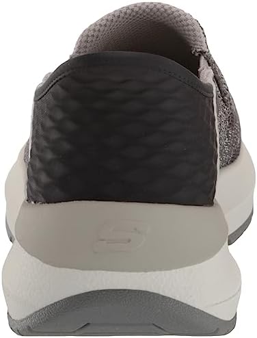 Skechers Men's Neville-Rovelo Slip-in Sneaker, Charcoal/Light Gray, 10 Wide | Image 2