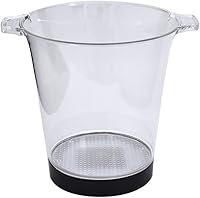 Vista 7 de Ochine Cubo de hielo LED para vino con asa, cubo de hielo de acrílico transparente de grado alimenticio de 4/5 litros, tina de plástico de 4/5
