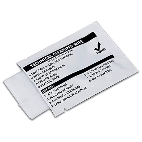 IPA Cleaning Large Non Woven Wipe, for Electronics/Ink Remover/Pint Head Cleaning, Thermal Grease Paste Compound Purifier,Pack of 40 pcs CK-A5024 Cover