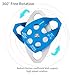 NewDoar 30 KN CE Certified Large Rescue Pulley Double Sheave with Swing Plate for Outdoor Mountaineering Rock Climbing Rescue(Blue 2pcs)