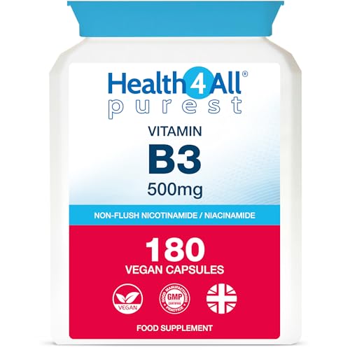 Vitamin B3 Niacin as Nicotinamide 500mg 180 Capsules 6 Months Supply