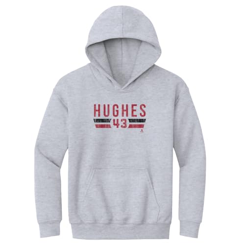 500 LEVEL Luke Hughes Kids Hoodie - Luke Hughes New Jersey Font