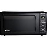 Panasonic NN-SN736B Black 1.6 Cu. Ft. Countertop Microwave Oven with Inverter Technology