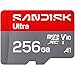 SANDISK 256GB Ultra microSD UHS-I Card - Up to 195MB/s Read Speed, Full HD Video, V10, U1, C10, A4 - SDSQUJQ-256G-GZ6MA