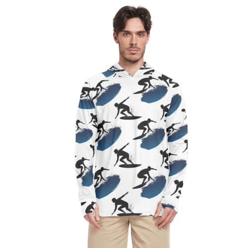 Sweat à capuche de protection solaire à manches longues homme UV