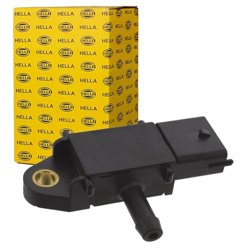 HELLA 6PP 009 409-071 Sensor, exhaust pressure - 3-pin connector - Bolted