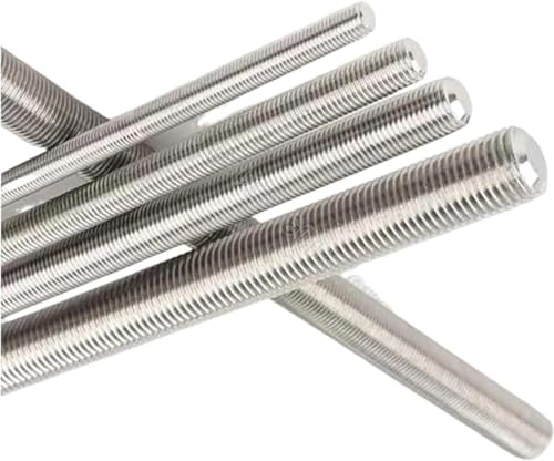 Barre filetée M8 x 55 mm en inox 304 avec filetage complet haute résistance