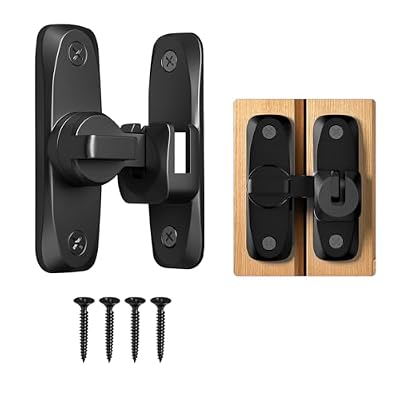 Cerrojo de puerta corredera, cerrojo para puertas correderas, pestillo para puertas correderas de 90/180 grados, cerrojo de pestillo para puertas de jardín, cocina, ventanas, puertas interiores y
