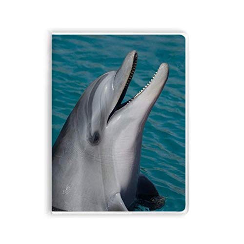 Carnet de notes souple motif dauphin et nature avec finitions soignées pour le bureau