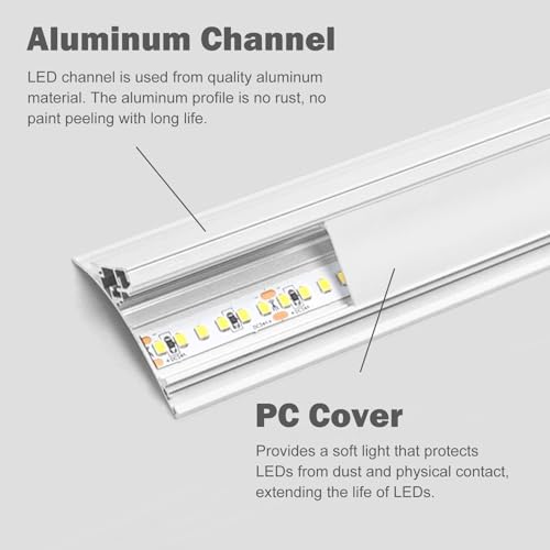 Rodapié LED de aluminio para eliminar pasillos oscuros con estilo 4