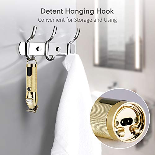 Professional Hair Clippers, Cordless Outlining Trimmer Hair Cuttings Kit,Ciwellu T-Blade Close Cutting Outliner Trimmer For Men, Lcd Display Zero Gapped Detail Barber Beard Shaver #TOP6