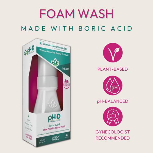 Ph-D Feminine Health Support Ph-D Feminine Health - Boric Acid Foam Wash - Ph-Balanced, Paraben-Free thumb #1