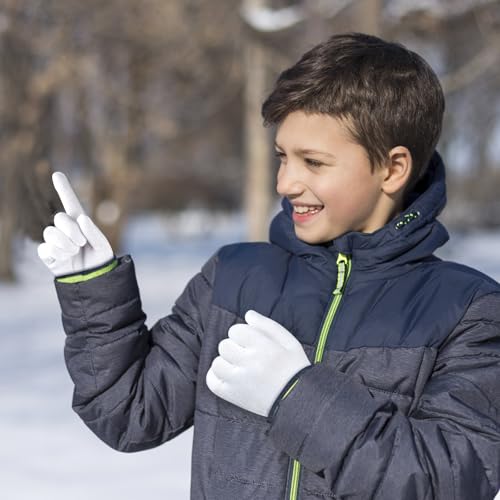 ONESING 12 Pairs Kids Gloves - Warm Knitted Winter Gloves Bulk for Girls Boys, Children Gloves Designed for Cold Weather Mixcolor K4