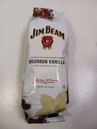 Jim Beam Bourbon Vanilla Bourbon Flavored Ground Coffee 4 Oz. Bag Light Roast 4Oz #TOP18