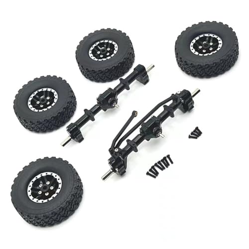 Roues d'essieu avant et arrière en métal amélioré pour voiture RC MN82 D90