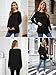 Ecavus Women's 3Pack Maternity Nursing Shirts Long Sleeve Double Layer Breastfeeding Shirts Comfy Pregnancy Clothes