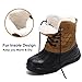 UPSOLO Winter Snow Boots for Women Backpacking Mid Calf Outdoor Boot Mountaineering Footwear (Light Brown Size 7)