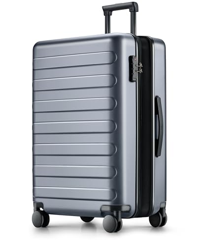 NINETYGO 28-Inch Checked Hard Shell Spinner Luggage