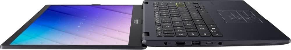 ASUS 14 HD Thin Light Student Laptop 2022 Newest, Intel Celeron N4020 up to 2.8 GHz, 4GB RAM, 128GB PCIe + 64GB eMMC, 180°Lay-Flat Hinge, HDMI, Webcam, Win10 S, 1 Year of Microsoft Office 365, Blue