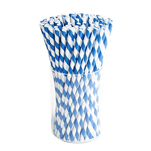 Christmas Party Supplies Paper Drink Straws Biodegradable - 100 Pcs for Gender Reveal Party Supplies, Christmas Decorations Bulk Straws for Party, Birthday, Wedding,Bridal,Baby Shower,DIY Idea