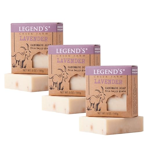 Legend's Creek Farm Goat Milk Soap, Lavender, 5 Oz, Pack of 3