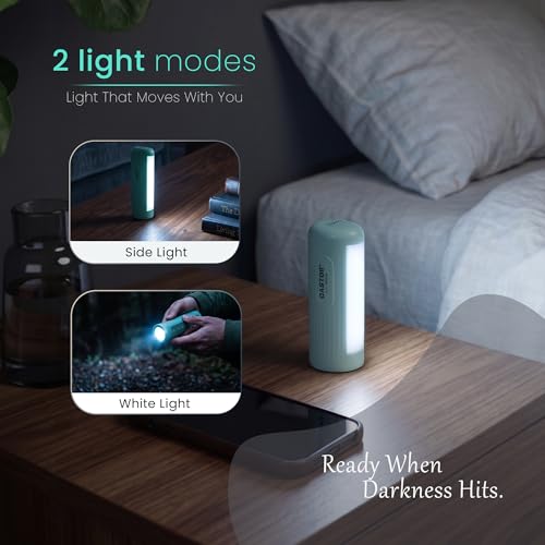 Image of IBELL Castor EL5401SL Rechargeable Torch, Emergency Light, 2 Light Modes, Type-C Charging, Zoom Function, Bright LED Illumination, Portable, Indoor & Outdoor Mini Flashlight (Green)