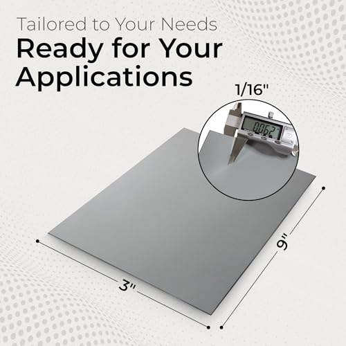 Image of Exactly Rubber - Commercial Grade Silicone Sheet, 60A Durometer Silicone Mat, -80 to 450F Temperature Resistant Rubber Mat, Rubber Sheet with 350% Elongation, Made in the USA, 1 /16 x 3 inch x 9 inch, Grey