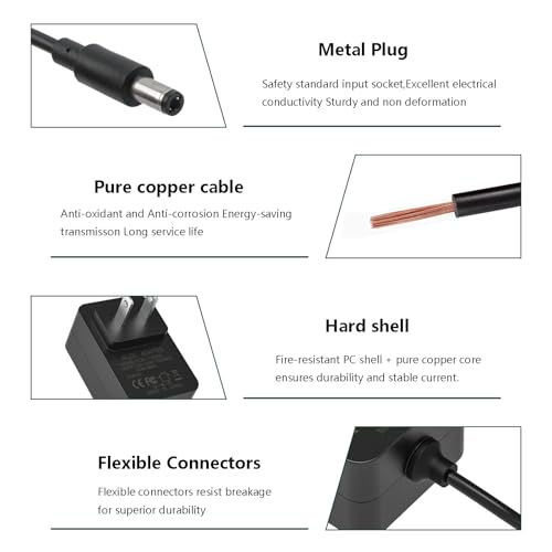 AC Adapter Power Cord for Shiatsu Back Shoulder Neck Massager, DC 12V by UAUSE - Used condition - Image 6