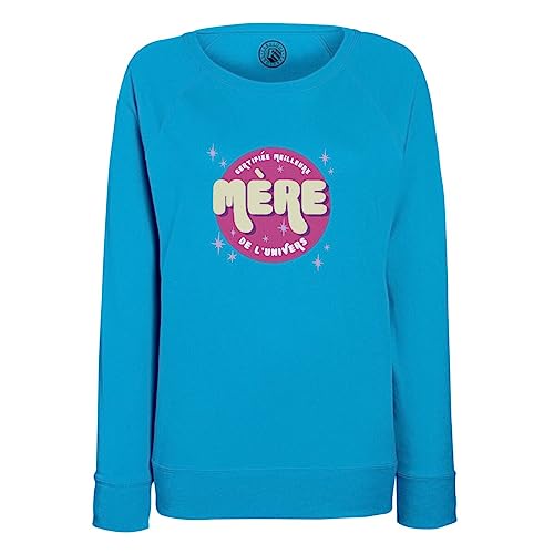 Sweatshirt femme certifiée meilleure mère de l'univers vêtement maman famille